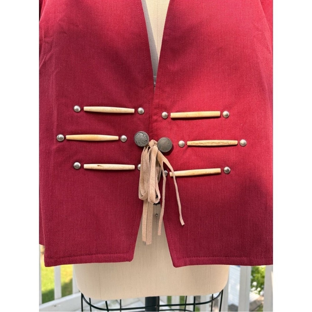 Vintage Yoakum Double D Ranch Western Jacket 2X Plus Size Red Cowgirl Rodeo - Picture 6 of 12